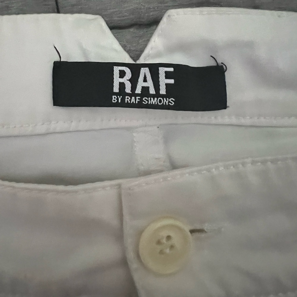 RAF By Raf Simons White Cargo Pants - Picture 3 of 5